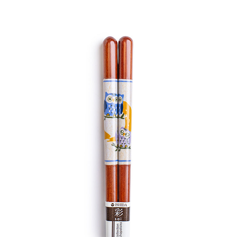 Japanische Essstäbchen „Eule Fukurou“