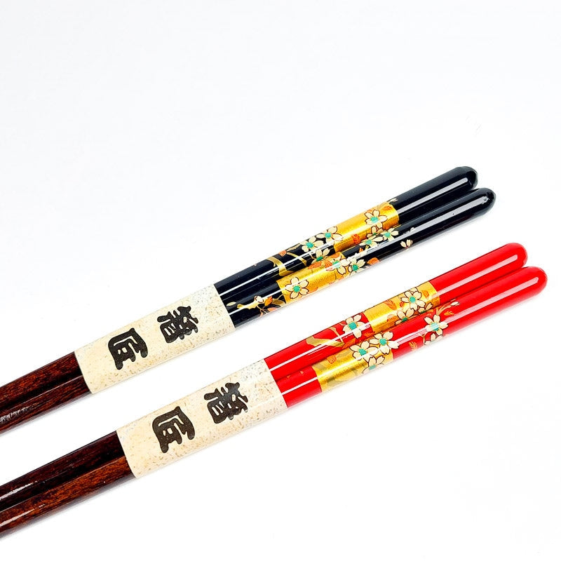Japanische Essstäbchen Set Gold