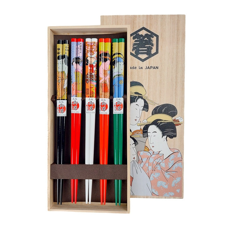 Japanische Essstäbchen Set - Ukiyo-e