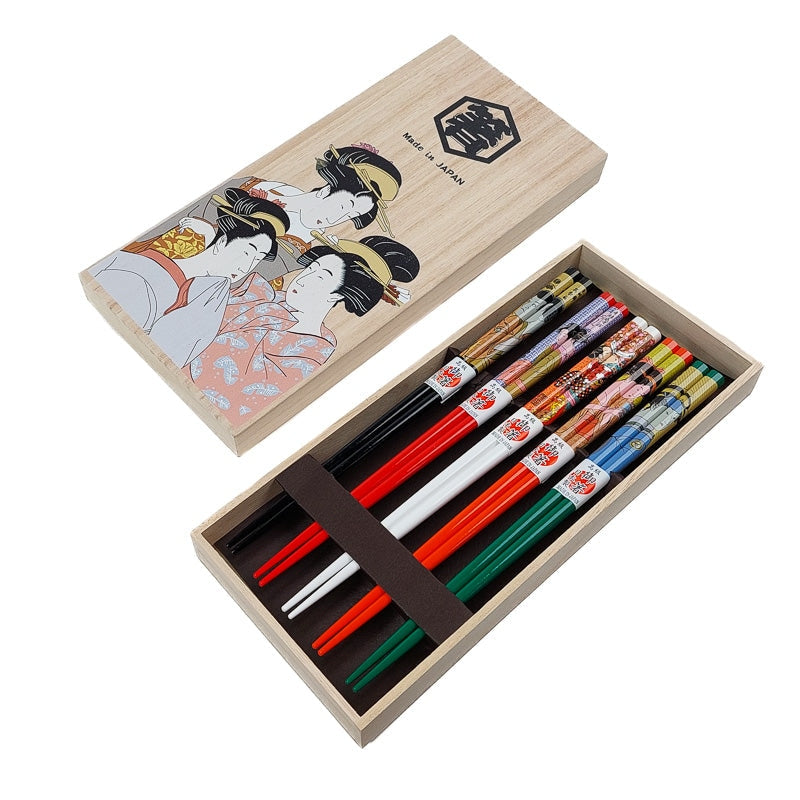 Japanische Essstäbchen Set - Ukiyo-e