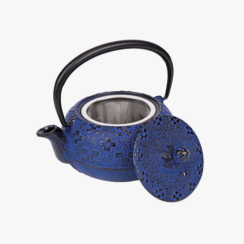 Japanische Gusseisen Teekanne – Tetsubin Indigo