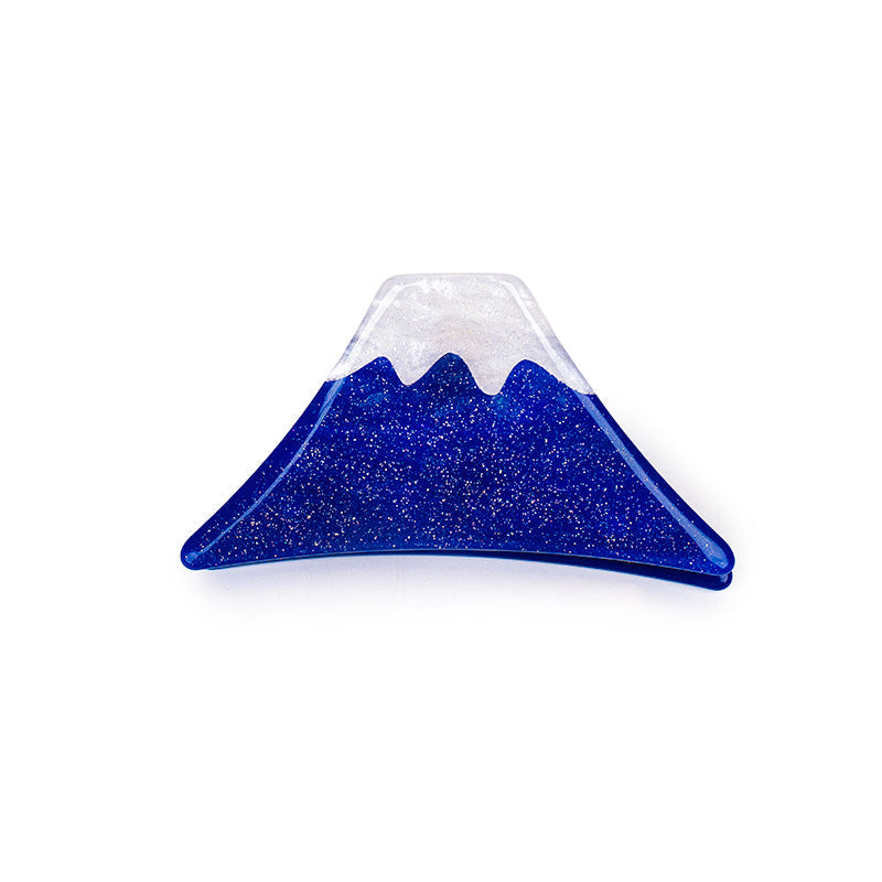 Japanische Haarspange - Fuji Berg Blau