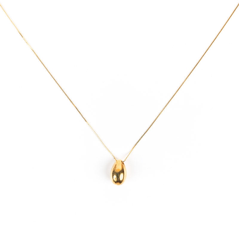 Japanische Halskette Goldener Tropfen