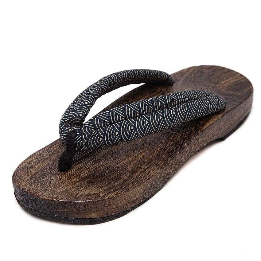 Japanische Holzsandalen - Geta Seigaiha Herren 40