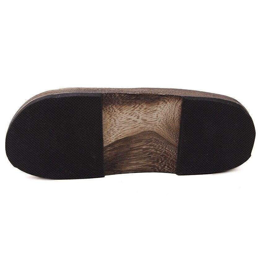 Japanische Holzsandalen - Geta Seigaiha Herren