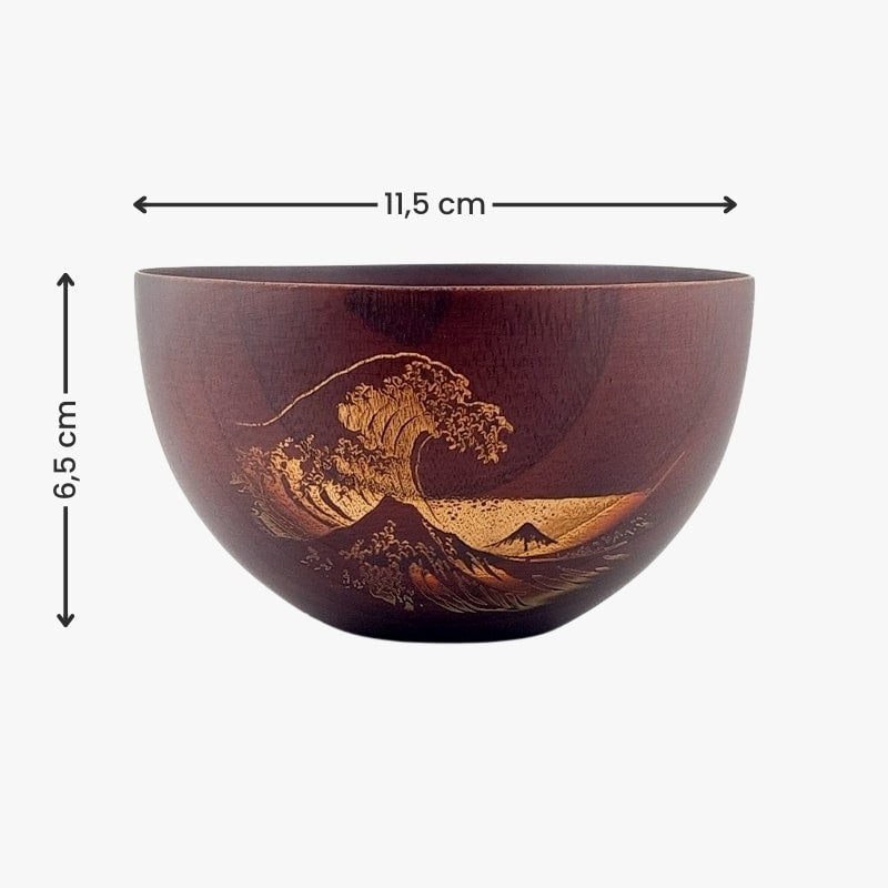 Japanische Holzschale - Kanagawa