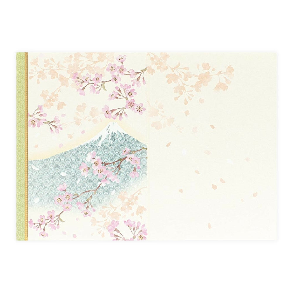 Japanische Karte - Fuji & Kirschblüten