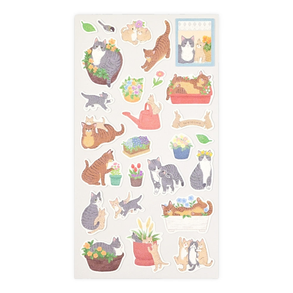 Japanische Katzensticker - Hananiwa