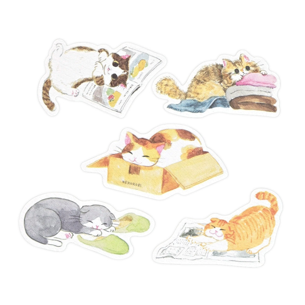 Japanische Katzensticker - Nekorobi