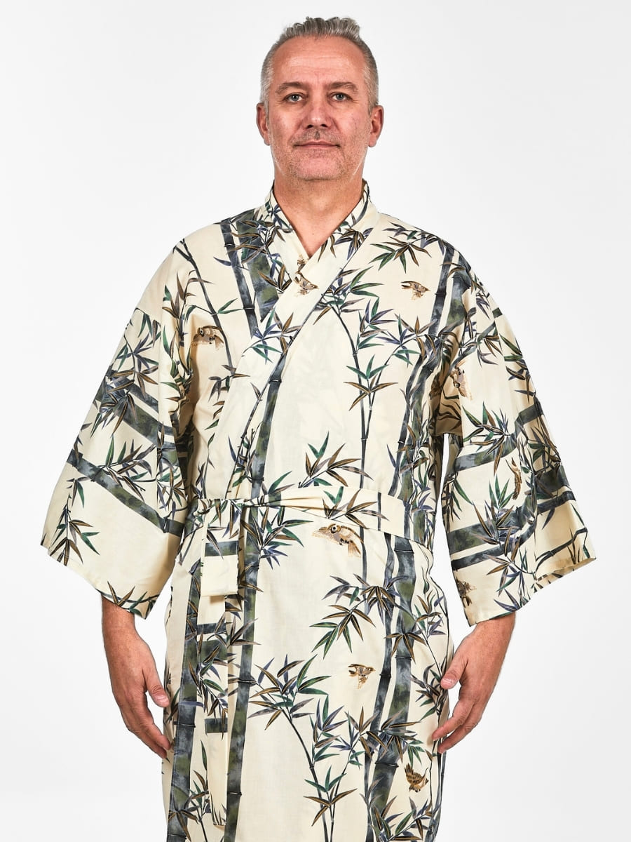 Japanische Kimono Herren - Bambus Einheitsgröße