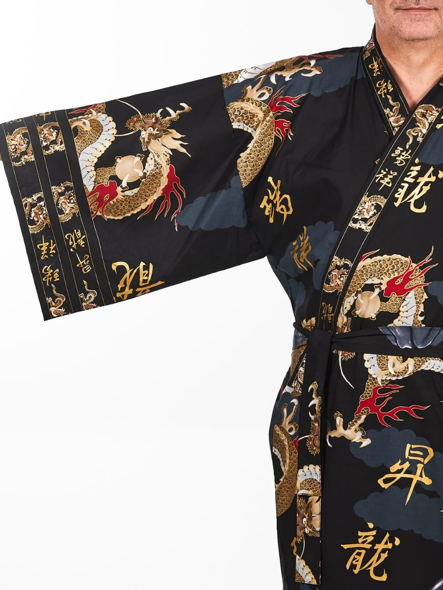 Japanische Kimono Herren - Drache Einheitsgröße