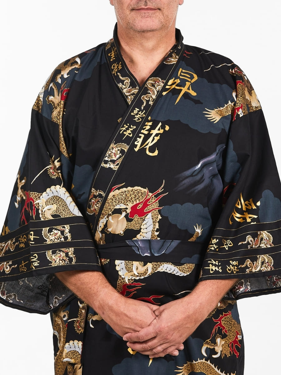 Japanische Kimono Herren - Drache Einheitsgröße