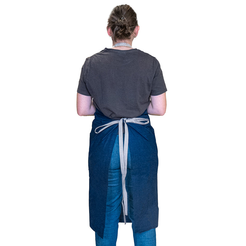 Japanische Küchenschürze - Blau