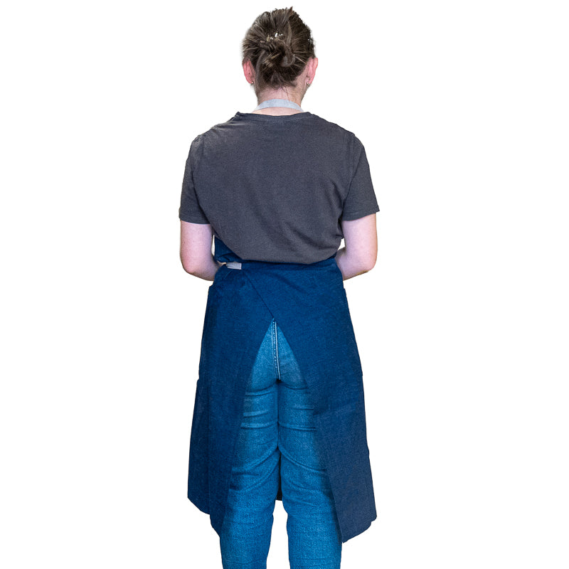 Japanische Küchenschürze - Blau