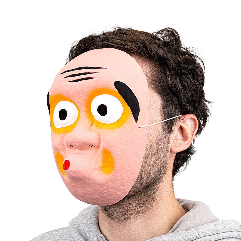 Japanische Maske aus Pappmaché - Hyottoko