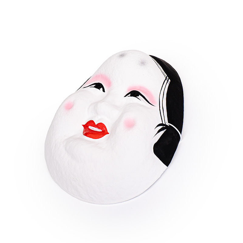 Japanische Maske aus Pappmaché - Okame