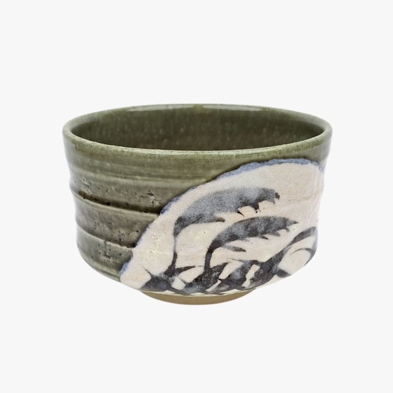 Japanische Matcha-Schale Oribe Ashi