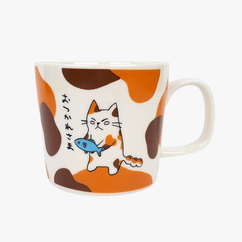 Japanische Mikeneko-Tasse ’Otsukaresama’