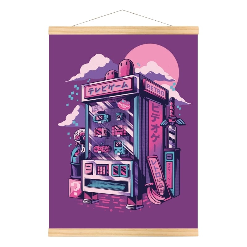 Japanische Poster - Retro Gaming A3