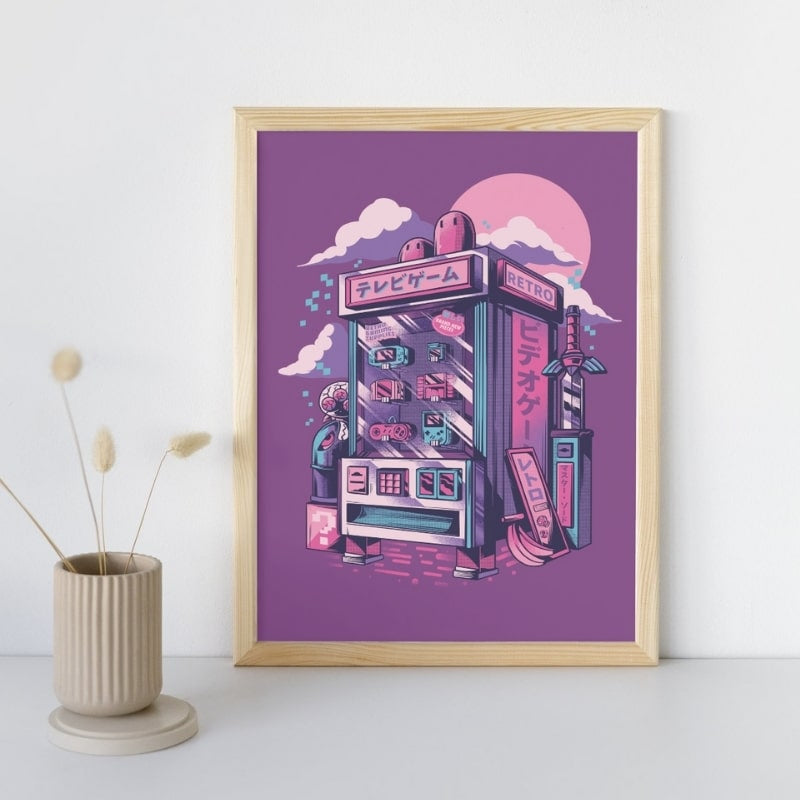 Japanische Poster - Retro Gaming A3