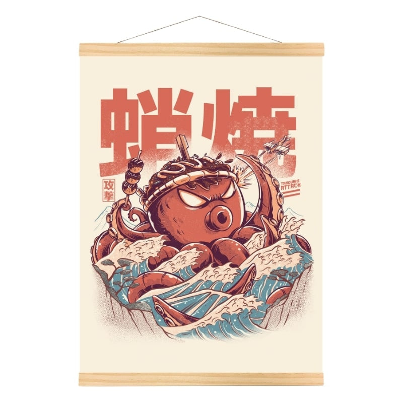 Japanische Poster - Takoyaki Attack A3