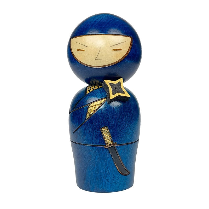 Japanische Puppen Kokeshi - Ninja