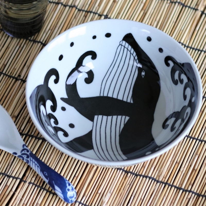 Japanische Ramenschale Walfisch