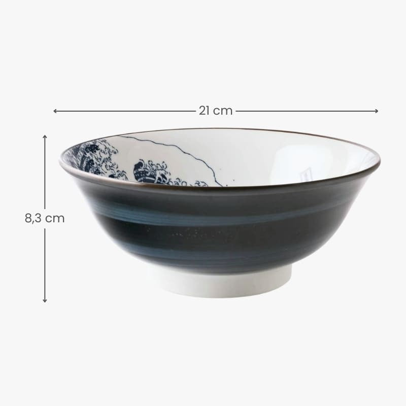 Japanische Ramenschüssel - Hokusai