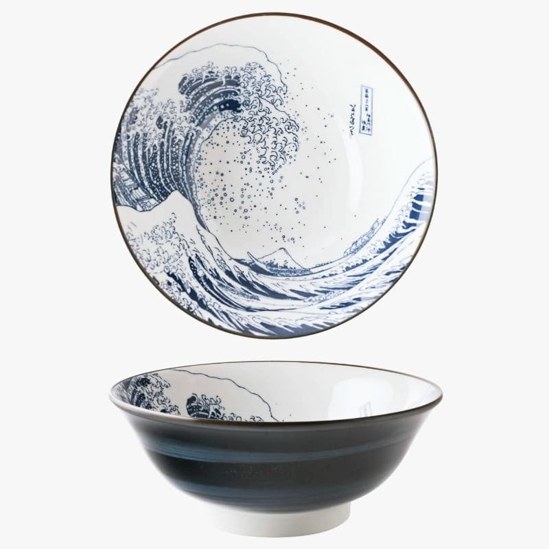 Japanische Ramenschüssel - Hokusai
