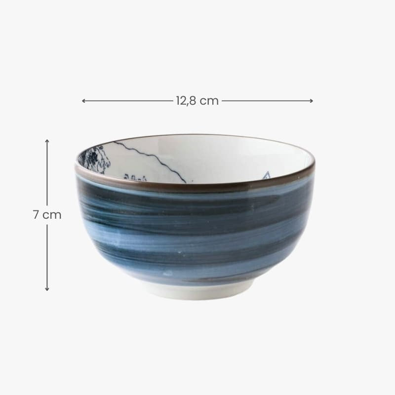 Japanische Reisschüssel - Hokusai