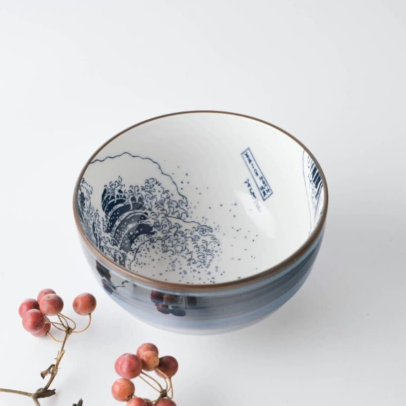 Japanische Reisschüssel - Hokusai