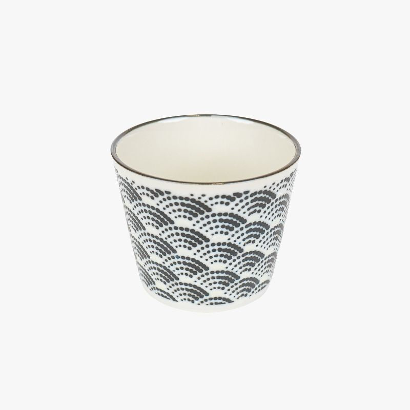 Japanische Soba Tasse – Seikaiha Muster