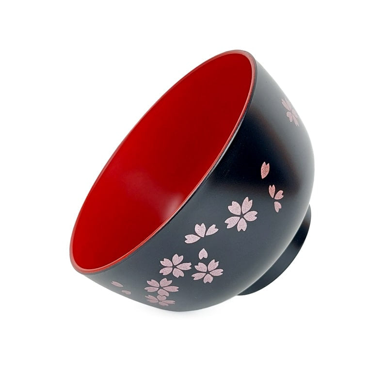 Japanische Suppenschüssel - Black Sakura