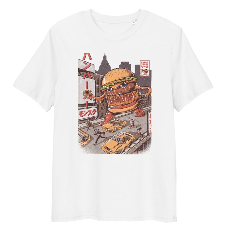 Japanische T-Shirt - Burgerzilla S