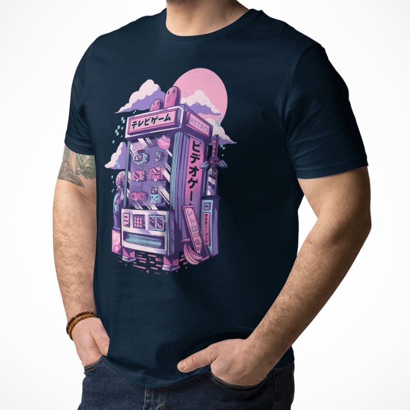 Japanische T-Shirt - Retro Gaming