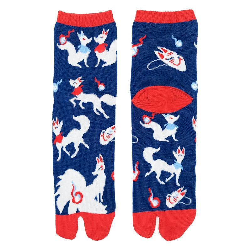 Japanische Tabi-Socken Kitsune EU 35-39