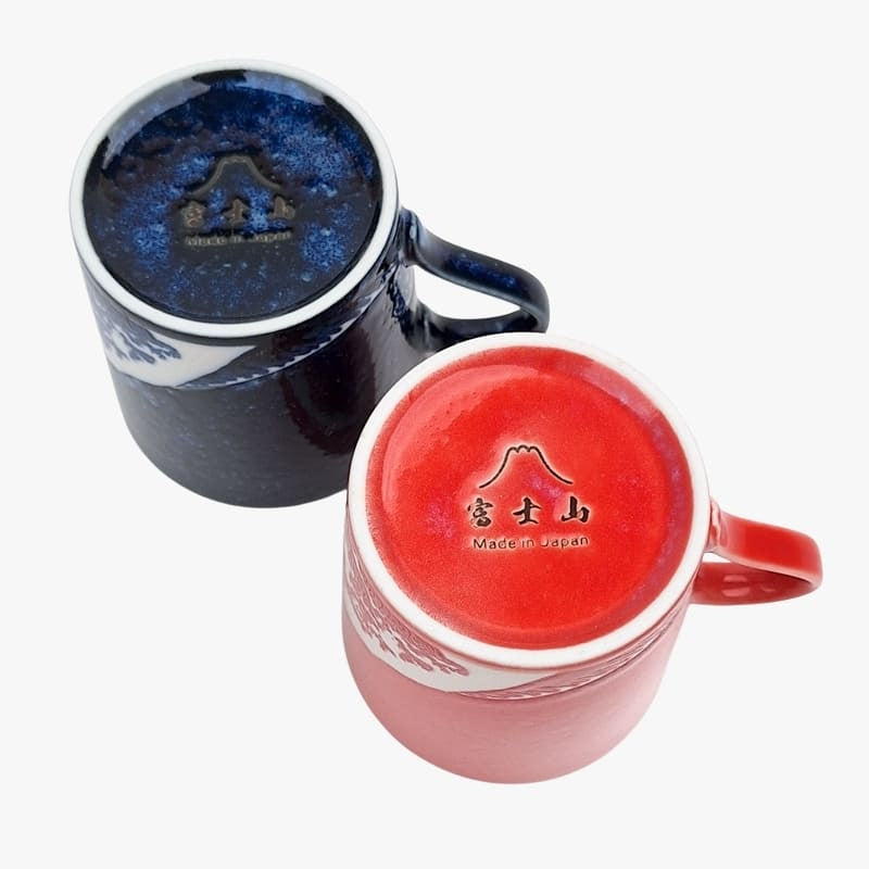 Japanische Tasse - Kanagawa Blau