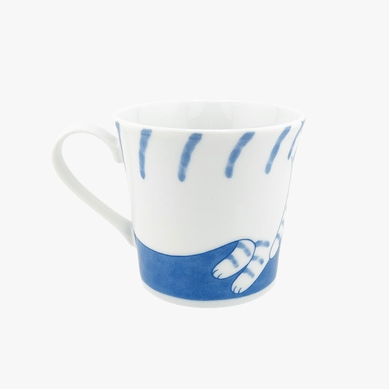 Japanische Tasse - Neko Blau