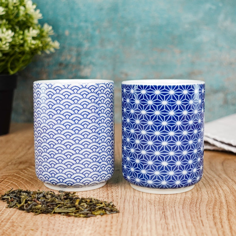 Japanische Tasse Yunomi Asanoha