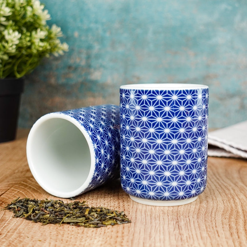 Japanische Tasse Yunomi Asanoha