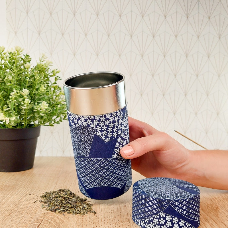 Japanische Teedose Patchwork