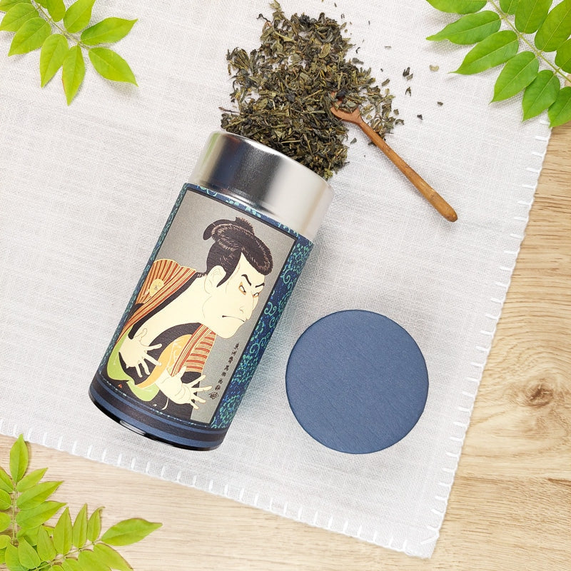 Japanische Teedose Ukiyo-e