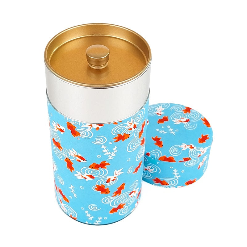 Japanische Teedose - Washi Kingyo