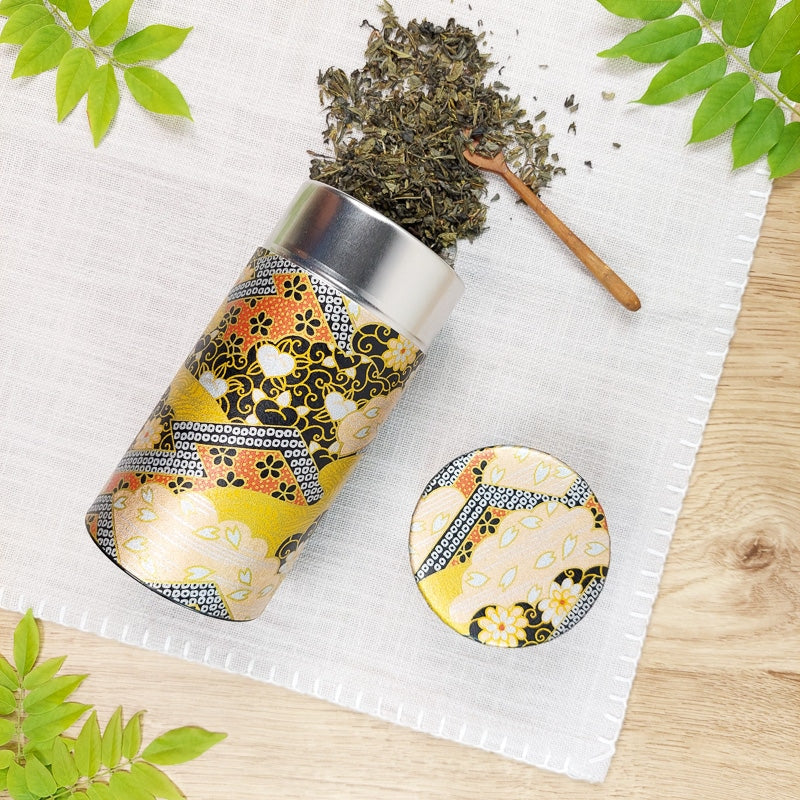 Japanische Teedose Washi Luxe