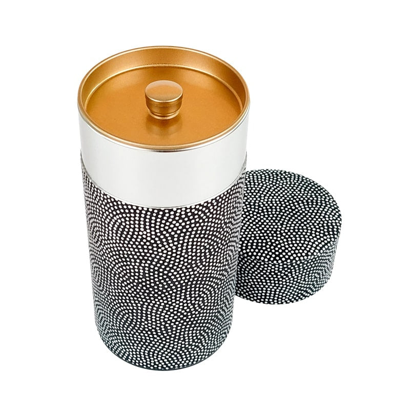 Japanische Teedose - Washi Same Komon