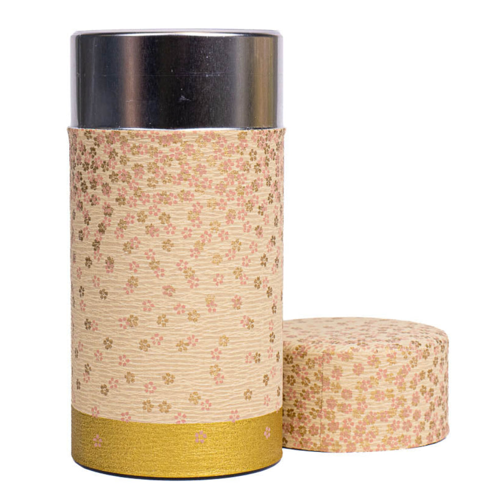 Japanische Washi-Teedose - Hanazono Rosa