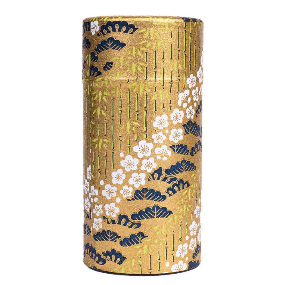 Japanische Washi-Teedose - Takeshirabe Gold