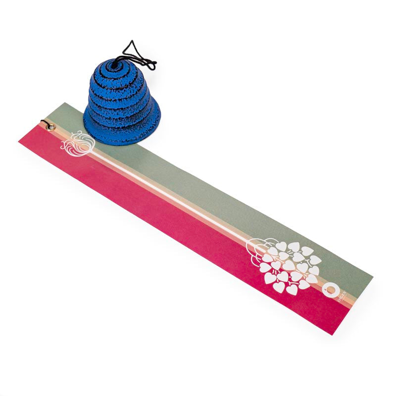 Japanische Windglocke Fūrin – Hamon Gusseisen Blau