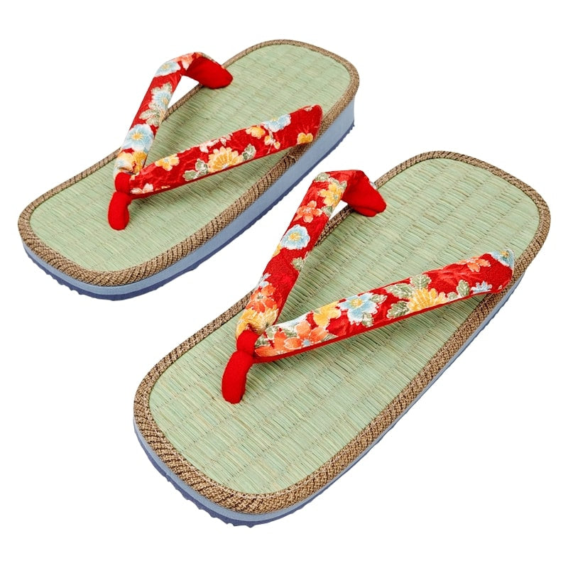 Japanische Zori Damen - Akai Hanao
