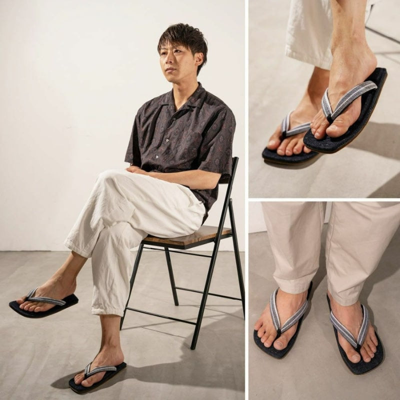 Japanische Zori - Okayama Denim